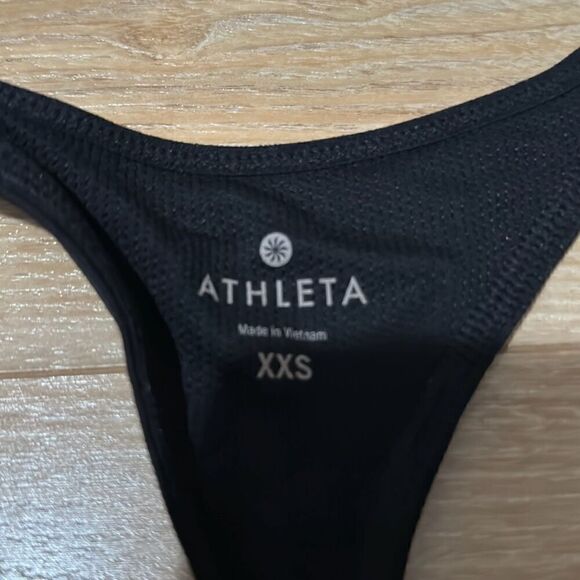 NWT athleta black sports bra size xxs - Picture 4 of 6